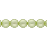 Recycelte Glasperlen 8 mm - Pearly Green Bubbles - PerlineBeads