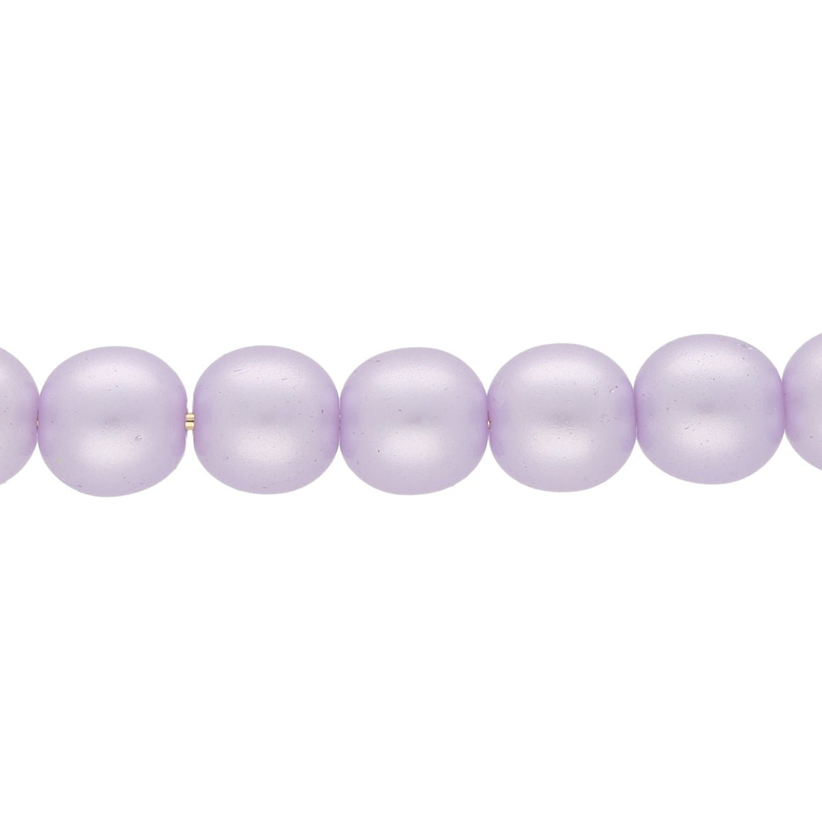 Recycelte Glasperlen 8 mm - Pearly Lilac Bubbles - PerlineBeads