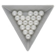 Recycelte Glasperlen 8 mm - Pearly White Bubbles - PerlineBeads