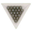 Recycelte Glasperlen 8 mm - Travertine Bubbles Green - PerlineBeads