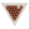 Recycelte Glasperlen 8 mm - Travertine Bubbles Orange - PerlineBeads