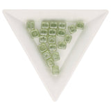 Recycelte Glasperlen "Cubes" - Green - PerlineBeads