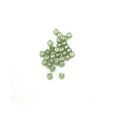 Recycelte Glasperlen "Cubes" - Green - PerlineBeads