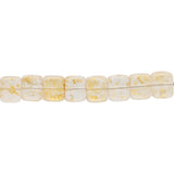 Recycelte Glasperlen "Cubes" - Rough Gold - PerlineBeads