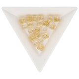 Recycelte Glasperlen "Cubes" - Rough Gold - PerlineBeads