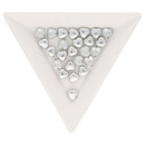 Recycelte Glasperlen "Hearts" - Half Silver - PerlineBeads