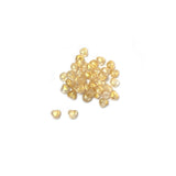 Recycelte Glasperlen "Hearts" - Rough Gold - PerlineBeads