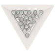 Recycelte Glasperlen "Hearts" - Rough Silver - PerlineBeads
