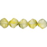Recycelte Glasperlen "Organic Bicone" - Green & Yellow - PerlineBeads