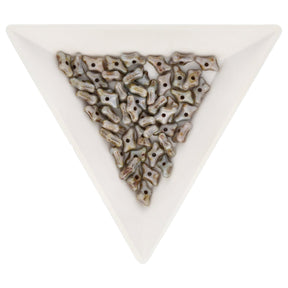 Recycelte Glasperlen "Tiny Bones" - Aztec Gold - PerlineBeads
