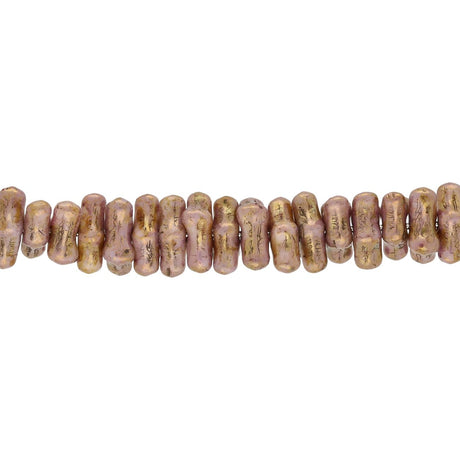 Recycelte Glasperlen "Tiny Bones" - Copper Penny - PerlineBeads
