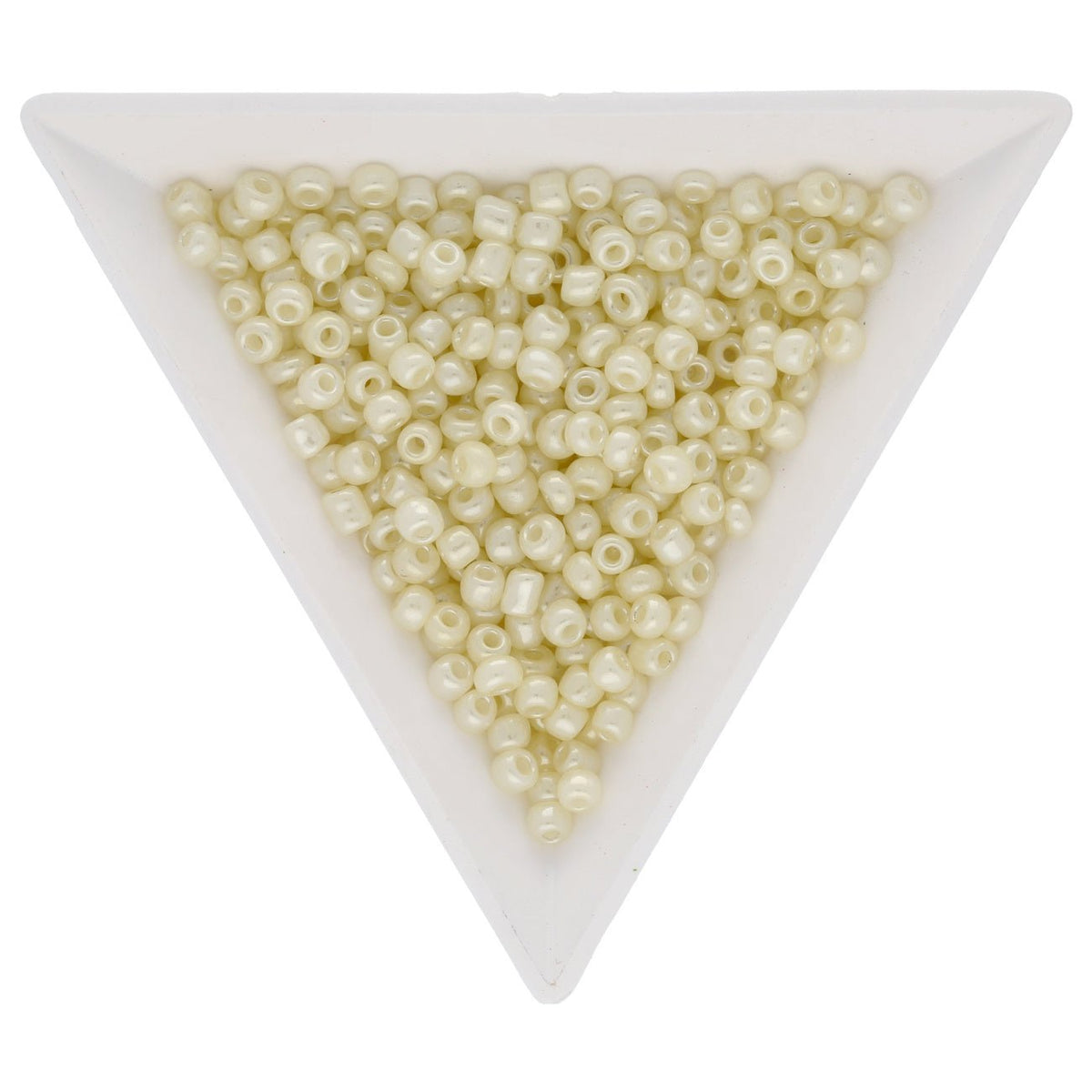 Rocailles Glasperlen 3 mm unregelmässige Grösse – Ceylon Light Goldenrod - PerlineBeads