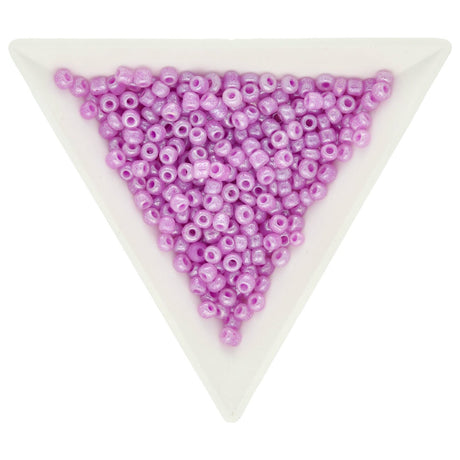 Rocailles Glasperlen 3 mm unregelmässige Grösse – Ceylon Violet - PerlineBeads