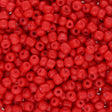 Rocailles Glasperlen 3 mm unregelmässige Grösse – Opaque Red - PerlineBeads