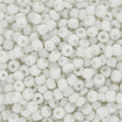Rocailles Glasperlen 3 mm unregelmässige Grösse – Opaque White - PerlineBeads