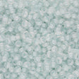 Rocailles Glasperlen 3 mm unregelmässige Grösse – Transp. inside Luster Light Cyan - PerlineBeads