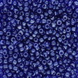 Rocailles Glasperlen 3 mm unregelmässige Grösse – Transparent Lustered Blue - PerlineBeads