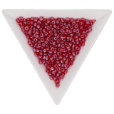 Rocailles Glasperlen 3 mm unregelmässige Grösse – Transparent Lustered Cerise - PerlineBeads
