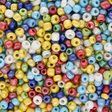Rocailles Glasperlen 3 mm unregelmässige Grösse – Tutti Frutti Mix - PerlineBeads