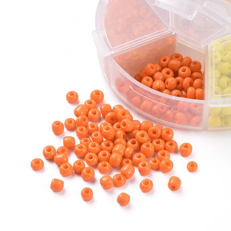 Rocailles Glasperlen 6/0 unregelmässige Grösse – Set D - PerlineBeads