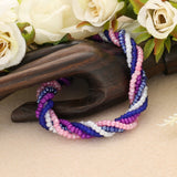 Rocailles Glasperlen Mix 8/0 unregelmässige Grösse – Blue Orchid - PerlineBeads
