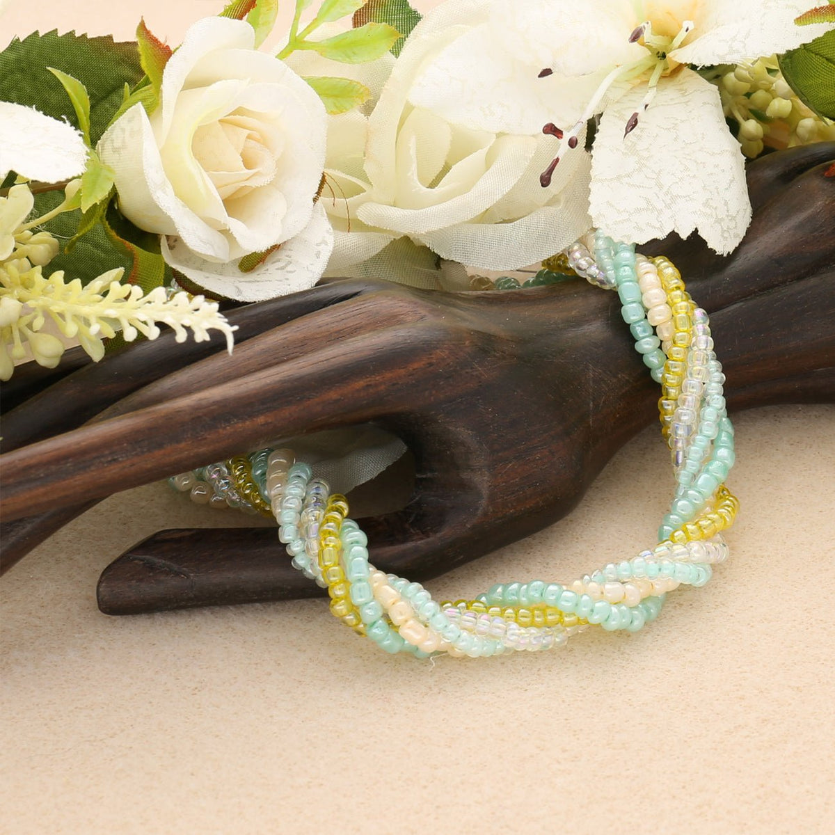 Rocailles Glasperlen Mix 8/0 unregelmässige Grösse – Cotton Candy - PerlineBeads