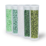 Rocailles Glasperlen Mix 8/0 unregelmässige Grösse – Lime Magic - PerlineBeads