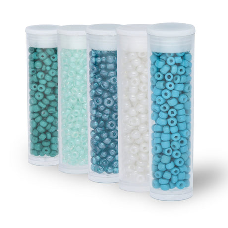 Rocailles Glasperlen Mix 8/0 unregelmässige Grösse – Ocean - PerlineBeads