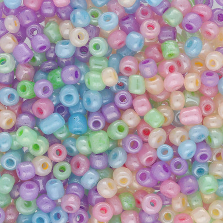 Rocailles Glasperlen Mix 8/0 unregelmässige Grösse – Sorbet - PerlineBeads