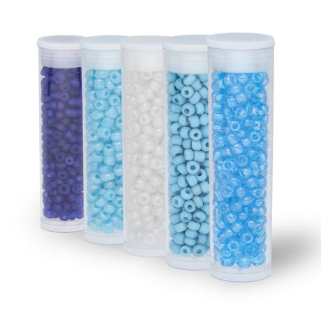 Rocailles Glasperlen Mix 8/0 unregelmässige Grösse – Winter - PerlineBeads
