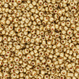 Rocailles Perlen 2 mm unregelmässige Grösse – Light Gold - PerlineBeads
