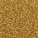 Rocailles-Perlen Miyuki 11/0 – 24kt Gold Plated - PerlineBeads