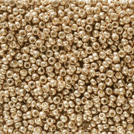 Rocailles-Perlen Miyuki 11/0 – Duracoat Galvanized Light Champagne - PerlineBeads