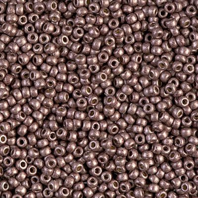 Rocailles-Perlen Miyuki 11/0 – Duracoat Galvanized Matte Dark Mauve - PerlineBeads