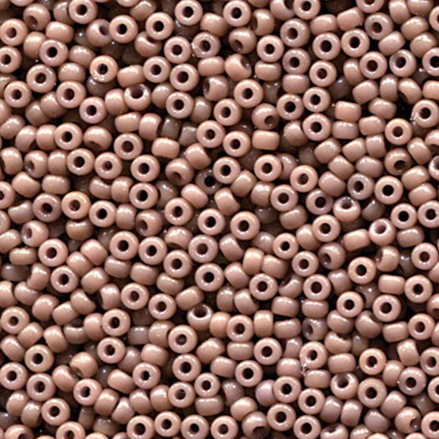 Rocailles-Perlen Miyuki 11/0 – Duracoat Opaque Dyed Gray - PerlineBeads