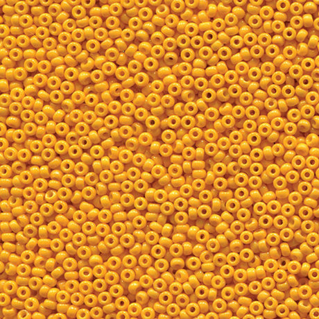 Rocailles-Perlen Miyuki 11/0 – Duracoat Opaque Dyed Yellow - PerlineBeads