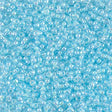 Rocailles-Perlen Miyuki 11/0 – Lined Sky Blue AB - PerlineBeads