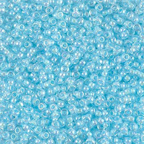 Rocailles-Perlen Miyuki 11/0 – Lined Sky Blue AB - PerlineBeads
