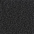 Rocailles-Perlen Miyuki 11/0 – Matte Black - PerlineBeads