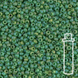 Rocailles-Perlen Miyuki 11/0 – Matte Opaque Green AB - PerlineBeads