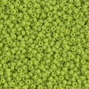Rocailles-Perlen Miyuki 11/0 – Opaque Chartruese - PerlineBeads