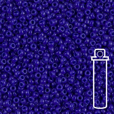 Rocailles-Perlen Miyuki 11/0 – Opaque Cobalt - PerlineBeads