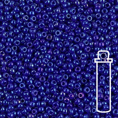 Rocailles-Perlen Miyuki 11/0 – Opaque Cobalt Luster - PerlineBeads