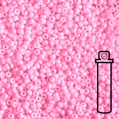 Rocailles-Perlen Miyuki 11/0 – Opaque Pink - PerlineBeads