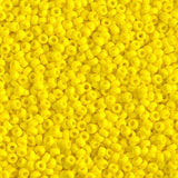 Rocailles-Perlen Miyuki 11/0 – Opaque Yellow - PerlineBeads
