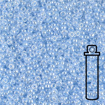 Rocailles-Perlen Miyuki 11/0 – Sky Blue Ceylon - PerlineBeads