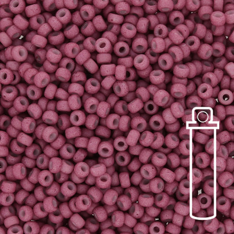 Rocailles-Perlen Miyuki 11/0 – Special Dyed Old Rose - PerlineBeads