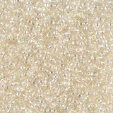 Rocailles-Perlen Miyuki 11/0 – Transparent Crystal Ivory Gold Luster - PerlineBeads