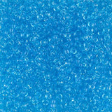 Rocailles-Perlen Miyuki 11/0 – Transparent Light Blue - PerlineBeads