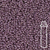 Rocailles-Perlen Miyuki 15/0 – Duracoat Galvanized Eggplant - PerlineBeads